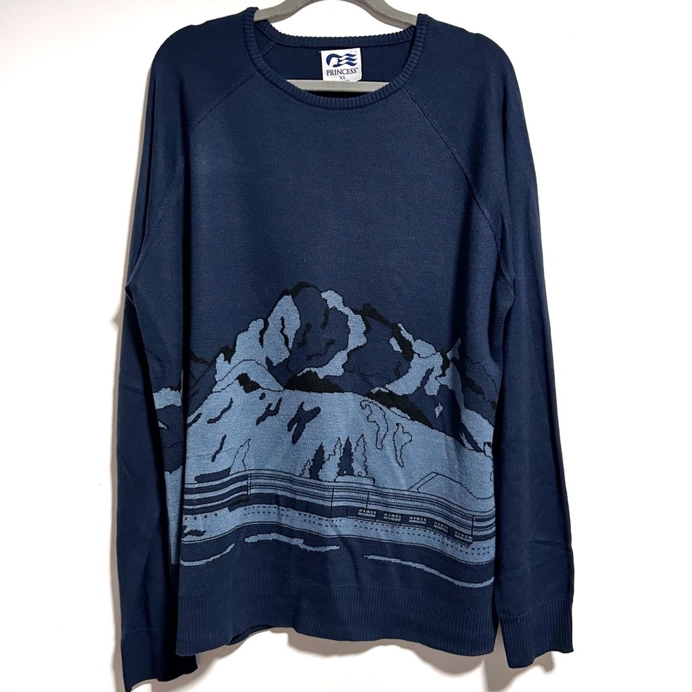 Princess Cruises Sweater Navy Blue Crewneck Cruise Ship Men’s XL